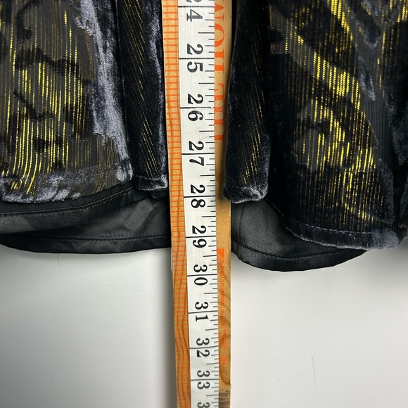 NWT Anthropologie ModCloth Midi Skirt Velvet Burnout Plus Size 2X Flare Goth - Picture 7 of 12